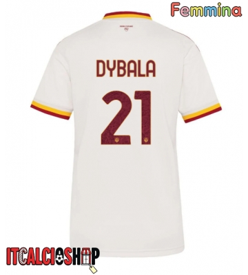 AS Roma Paulo Dybala #21 Seconda Maglia Femmina 2026-27 Manica Corta